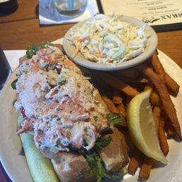 Lobster Roll and Sweet Potato Fries Lobster Roll and Sweet Potato Fries