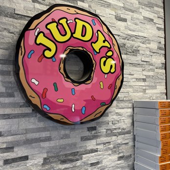 Judy's Donuts - a pink donut with sprinkles - Donuts Near Me - Fresno, California Judy's Donuts - a pink donut with sprinkles - Donuts Near Me - Fresno, California