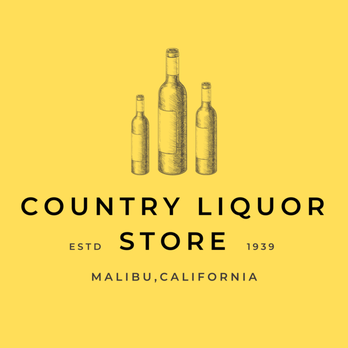 Country Liquor Store - two bottles of liquor on a yellow background - Beer, Wine & Spirits Near Me - Malibu, California Country Liquor Store - two bottles of liquor on a yellow background - Beer, Wine & Spirits Near Me - Malibu, California
