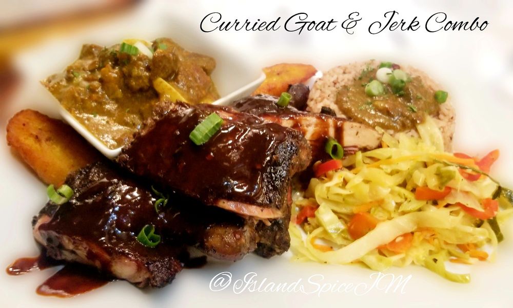 Food from Island Spice Jamaican Restaurant
