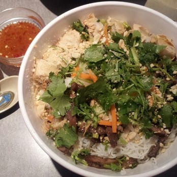 Pho Pasteur - bun thit nuong cha gio (x-large version) -- vermicelli with grilled pork  and egg roll - Vietnamese Near Me - Richardson, Texas