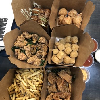 Li Cha Tea - Top to bottom (left) Takoyaki, Popcorn Chicken, Garlic Fries top to bottom (right) Lobster Balls, Fried Tofu, Calamari Rings - Bubble Tea Near Me - Northridge, California Li Cha Tea - Top to bottom (left) Takoyaki, Popcorn Chicken, Garlic Fries top to bottom (right) Lobster Balls, Fried Tofu, Calamari Rings - Bubble Tea Near Me - Northridge, California
