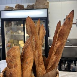 Fresh bread - focaccia and baguettes Fresh bread - focaccia and baguettes