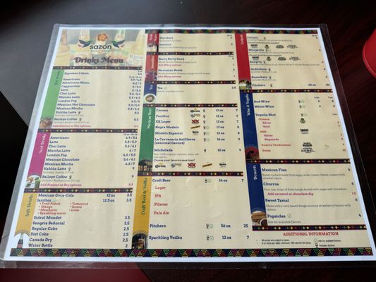 Menu photo 2 Sazon Mexican Cuisine Vancouver, BC Menu photo 2 Sazon Mexican Cuisine Vancouver, BC