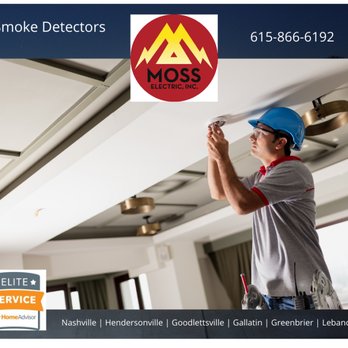 Moss Electric - Nashville Smoke Detectors Repair / Install - Electricians Near Me - Hendersonville, Tennessee Moss Electric - Nashville Smoke Detectors Repair / Install - Electricians Near Me - Hendersonville, Tennessee