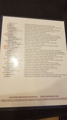 Menu photo 6 Tony's Grill And Sushi Bar Layton, UT Menu photo 6 Tony's Grill And Sushi Bar Layton, UT