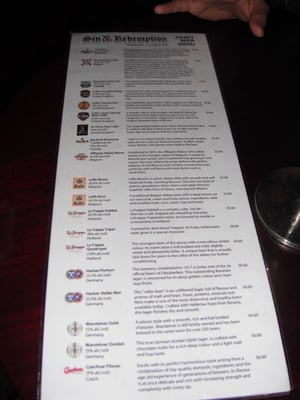Menu photo 6 Sin And Redemption Toronto, ON