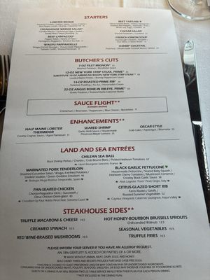 Menu photo 1 Yachtsman Steakhouse Lake Buena Vista, FL Menu photo 1 Yachtsman Steakhouse Lake Buena Vista, FL
