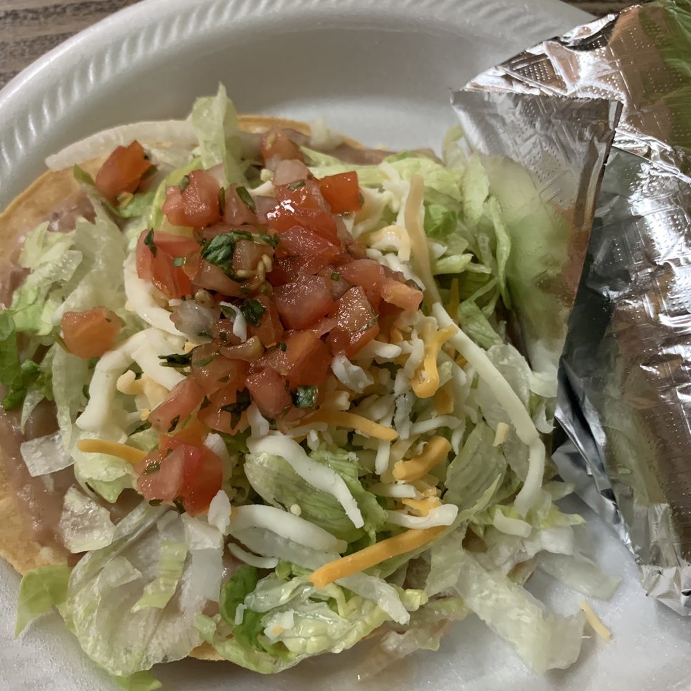 Salsa Cabana Mexican Grill - Been tostada and chicken taco - Mexican Near Me - Mesa, Arizona