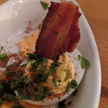 Salt + Smoke - Bacon deviled eggs - Bars Near Me - Saint Louis, Missouri Salt + Smoke - Bacon deviled eggs - Bars Near Me - Saint Louis, Missouri