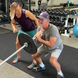 Scend Fitness - Trainer Ryan Schneider checking that form.