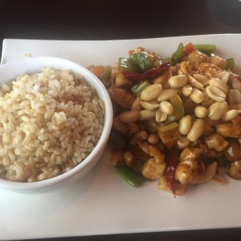 Tang's Kitchen - Kung pao chicken with brown rice - Chinese Near Me - Pearland, Texas