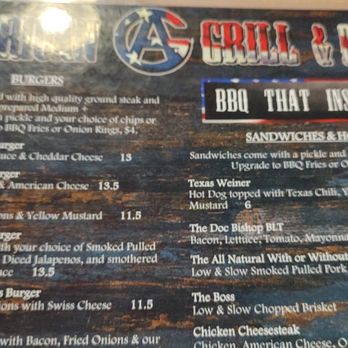American Grill & BBQ - Back Menu Pic - Barbeque Near Me - Exeter, Pennsylvania American Grill & BBQ - Back Menu Pic - Barbeque Near Me - Exeter, Pennsylvania