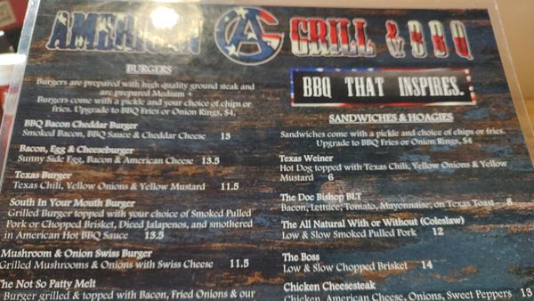 Menu photo 2 American Grill & BBQ Exeter, PA Menu photo 2 American Grill & BBQ Exeter, PA