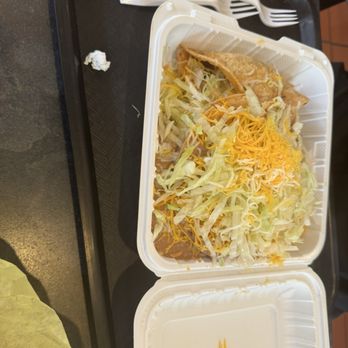 Deiberto's Mexican Restaurant - Beef tostada, and taco combination - Mexican Near Me - Oceanside, California