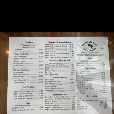 Menu photo 3 Breakfast Cafe Ocean City, MD