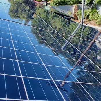 TrueCrest Solar Care - After photo with a clear and spot free finish. - Solar Panel Cleaning Near Me