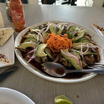 Lion Fish - Aguachille with all chillies they got added to it and avocado. - Bars Near Me - Tijuana, BCN Lion Fish - Aguachille with all chillies they got added to it and avocado. - Bars Near Me - Tijuana, BCN