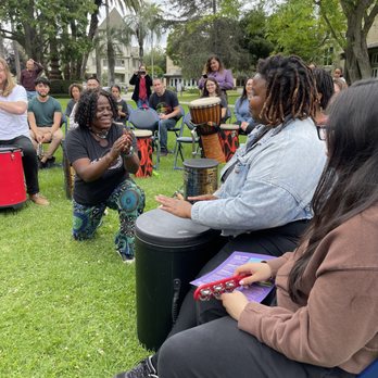 Urth Rhythms - Connecting with a guest at Mount St Mary's Juneteenth! - Team Building Activities Near Me Urth Rhythms - Connecting with a guest at Mount St Mary's Juneteenth! - Team Building Activities Near Me