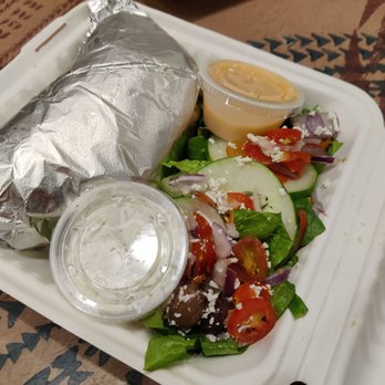 Yamas Mediterranean Cuisine - Super gyro and Greek salad - Mediterranean Near Me - Kailua, Hawaii Yamas Mediterranean Cuisine - Super gyro and Greek salad - Mediterranean Near Me - Kailua, Hawaii
