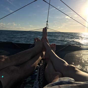 Mikes Sailing Charters - Our obligatory foot shot mod sail... - Snorkeling Near Me - Marathon, Florida
