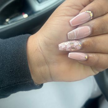 Nail Shadow Salon - Fill in by Jollie with freestyle design - Nail Salons Near Me - Kennesaw, Georgia