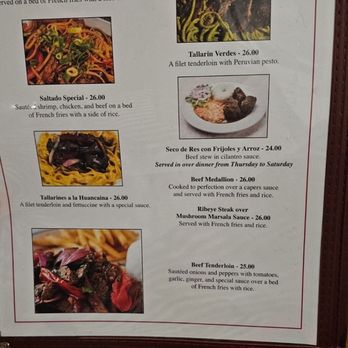 The Nana Peruvian Kitchen - Menu - Peruvian Near Me - Fredonia, New York