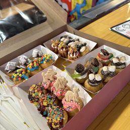 Assortment of mini donuts Assortment of mini donuts