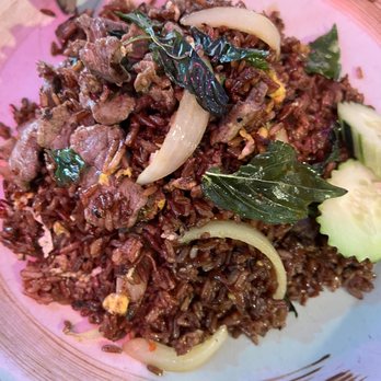 Fern Thai on Main - Beef Basil Fried (brown) Rice - Thai Near Me - Bellevue, Washington