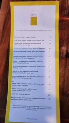Menu photo 7 Mfk Chicago, IL Menu photo 7 Mfk Chicago, IL