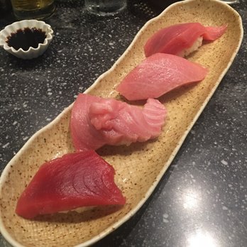 Sushi Murayama - Otoro, chutoro, toro, and ahi...All from the same fish! - Sushi Bars Near Me - Honolulu, Hawaii