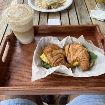 OfKors Bakery - Stuffed Croissant with Egg Spinach and cheese - Coffee & Tea Near Me - Sarasota, Florida OfKors Bakery - Stuffed Croissant with Egg Spinach and cheese - Coffee & Tea Near Me - Sarasota, Florida