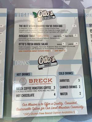 Menu photo 5 Otto’s Fairplay, CO