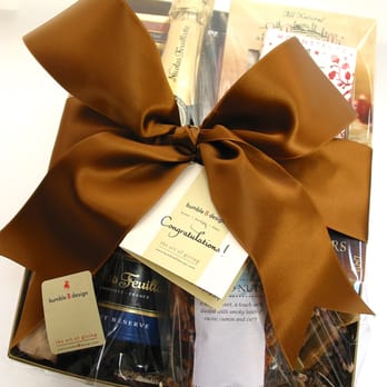 Bumble B Design - bumble B design - Gift Basket: Champagne Cheers Basket with hand-calligraphed gift tag, Seattle, WA - Gift Shops Near Me