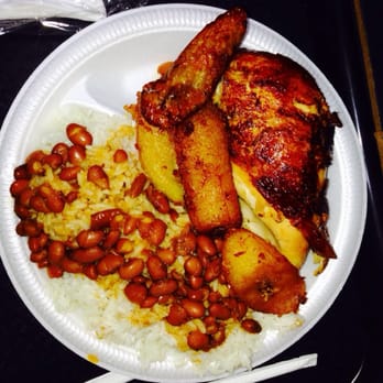 Shaunaa - This one is the chicken, rice with beans, and ripe plantain - Caribbean Near Me - Vieques, Puerto Rico Shaunaa - This one is the chicken, rice with beans, and ripe plantain - Caribbean Near Me - Vieques, Puerto Rico