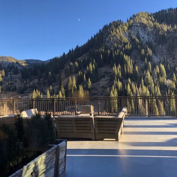 Snowpine Lodge - View from our room with walk out onto deck - Ski Resorts Near Me - Alta, Utah