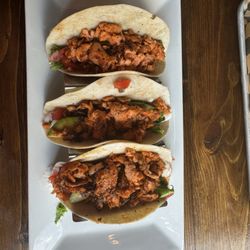 Union Station Grill - Salmon tacos. Salmon was a tad overdone...and they were a tad on the spicy side. Not overly bad, just not my preferred taste.