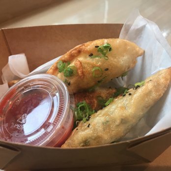 TAKO - Deep fried dumplings with a side of salsa ($4.99) - Korean Near Me - Vancouver, British Columbia TAKO - Deep fried dumplings with a side of salsa ($4.99) - Korean Near Me - Vancouver, British Columbia