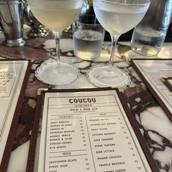 Coucou - Martinis. Perfect. - French Near Me - Manhattan Beach, California