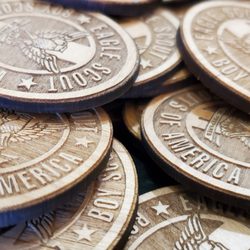 Scorpion Ridge Industries Laser Engraving - We custom laser engrave and cut thousands of wood coins in all shapes and sizes using your design or ours
