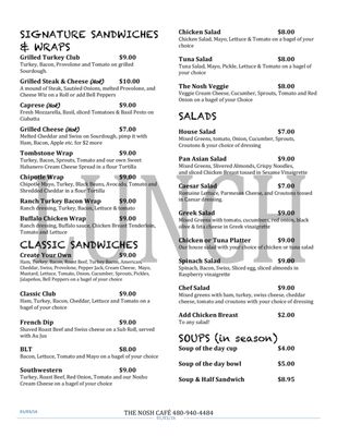 Menu photo 6 The Nosh Cafe Phoenix, AZ
