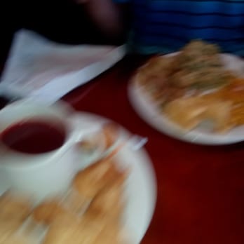 Fusion Buffet - Sorry my husband plate is blurry because he wouldn't stop eating so I could snap a pic - Buffets Near Me - Live Oak, Florida
