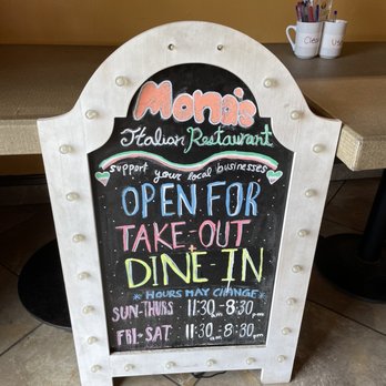 Mona's Italian Restaurant - Sign - Italian Near Me - San Diego, California Mona's Italian Restaurant - Sign - Italian Near Me - San Diego, California