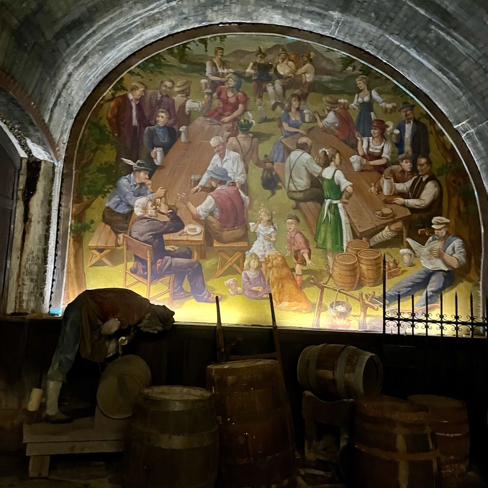 Miller Brewery Tour - Mural in the cave - Beer Tours Near Me - Milwaukee, Wisconsin