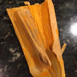 a close up of a tamale