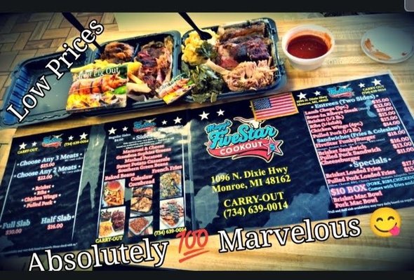 Menu photo 2 FiveStar Cookout & Funkybones BBQ Monroe, MI