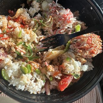Ahipoki - made my own bowl / salmon, crab salad, tuna ... all toppings - Poke Near Me - Upland, California