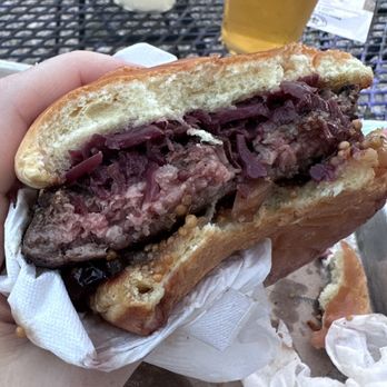 TUPPS Brewery - burger is raw - Breweries Near Me - McKinney, Texas TUPPS Brewery - burger is raw - Breweries Near Me - McKinney, Texas