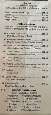 Menu photo 2 Cuisine De Jibarito Melrose Park, IL