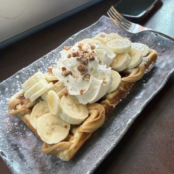 The 205 Coffee Bar - Peanut butter banana waffle - Coffee & Tea Near Me - Holland, Michigan The 205 Coffee Bar - Peanut butter banana waffle - Coffee & Tea Near Me - Holland, Michigan